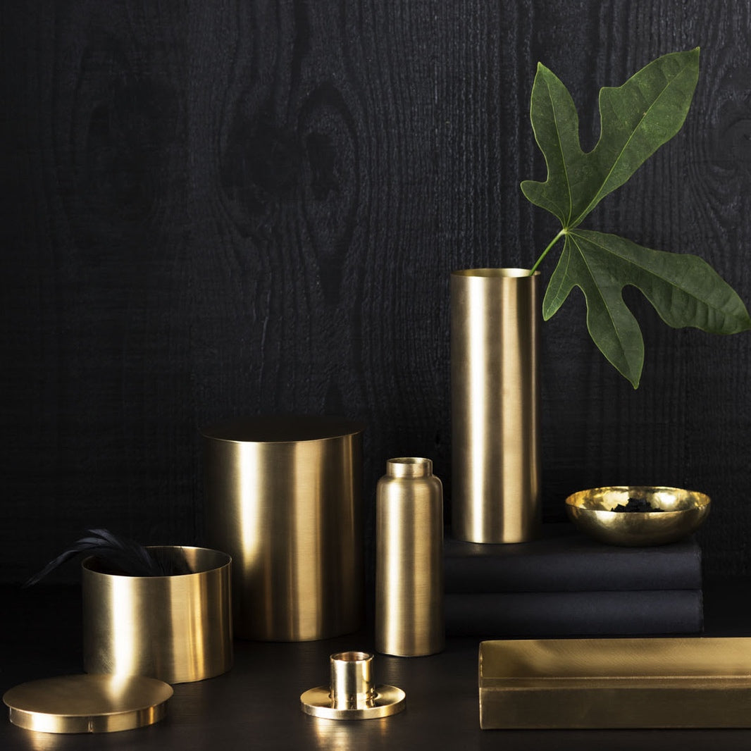 Polished Brass Vase